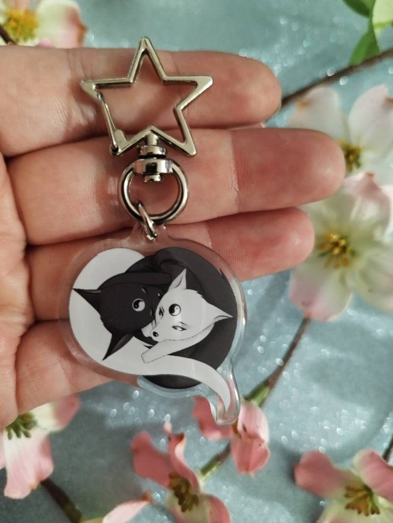 Ocs - Ying Yang Acryl Schlüsselanhänger von Sukitahd