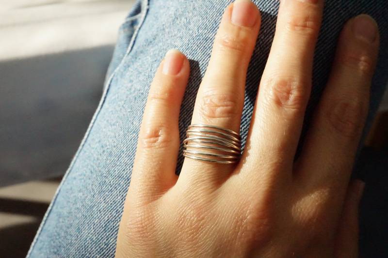 Silber Ring - Wickelring Handgemacht Recyceltes Massives 925 Silber Ring - Wickelring Handgemacht Recyceltes Massives 925 von SulaJuwel