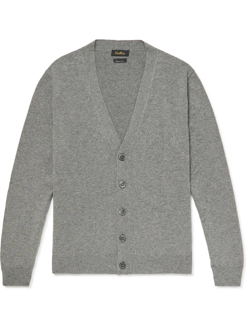 Sulka - Cashmere Cardigan - Men - Gray - IT 54 von Sulka