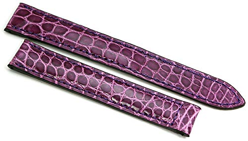 Sulla 15mm Alligator Armband passend für Cartier Faltschließe deutsche Handarbeit Violett von Sulla