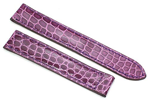 Sulla 17mm Alligator Armband passend für Cartier Faltschließe deutsche Handarbeit Violett von Sulla