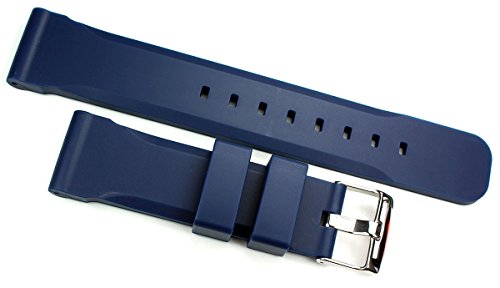 20 mm blau KAUTSCHUK SILIKON Taucher Diver Scuba UHRENARMBAND WATCHBAND Taucher Sportlich, robust von Sulla