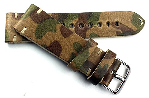 Sulla RIOS 1931 Herren Leder Uhrenarmband Vintage 24mm von Sulla