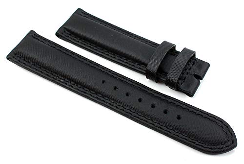 Chronoswiss 20mm ECHT Leder schwarz Leder Uhrenband C2 von Sulla