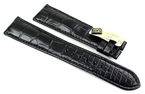 Sulla Chronoswiss 22mm XL echt Alligator schwarz Uhrenband Hangemacht in Deutschland C6 von Sulla