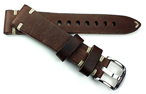 Sulla RIOS 1931 19mm Kalbseder Uhrenarmband Vintage Pilot von Sulla