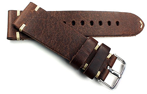 Sulla RIOS 1931 Herren Leder Uhrenarmband Vintage 24mm von Sulla