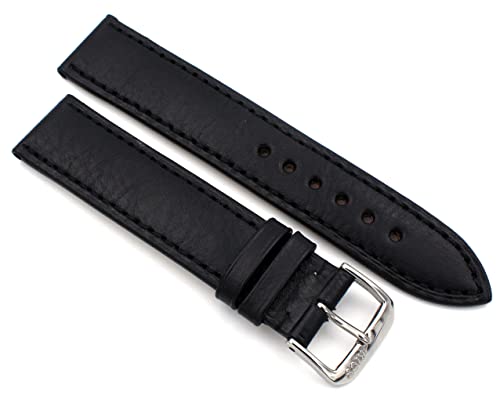 RIOS1931 Don 18mm hochqualitativer klassik Juchten Leder Armband handgemacht und handvernäht in Deutschland Schwarz von Sulla