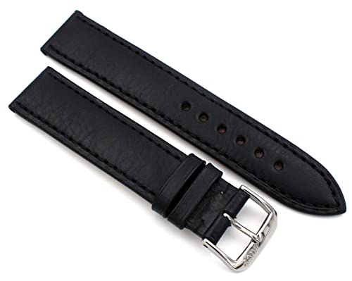 RIOS1931 Don 22mm hochqualitativer klassik Juchten Leder Armband handgemacht und handvernäht in Deutschland Schwarz von Sulla