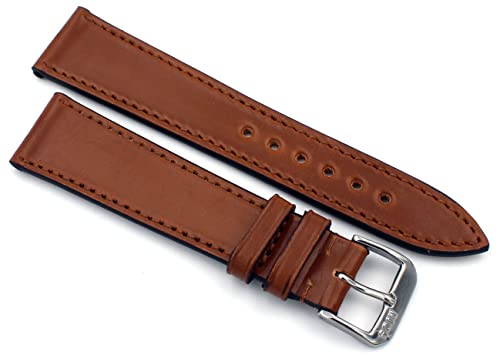 RIOS1931 Lwiw 20mm hochqualitativer klassik Shell Cordovan Leder Armband handgemacht und handvernäht in Deutschland Honig von Sulla