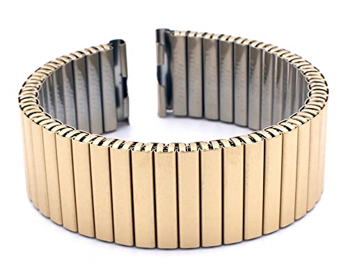 Rowi 20mm Gold Fixoflex S Zugband L316 Edelstahl Uhrenband Made in Germany origanalverpackt von Sulla