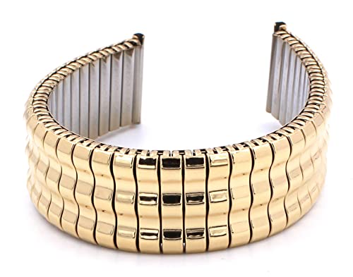 Rowi 22mm Gold Fixoflex S Zugband L316 Edelstahl Uhrenband Made in Germany origanalverpackt von Sulla