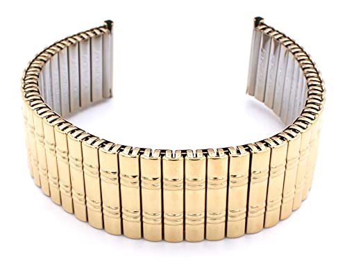 Rowi 22mm Gold Fixoflex S Zugband L316 Edelstahl Uhrenband Made in Germany origanalverpackt von Sulla