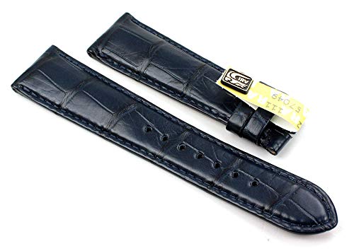 Sulla Chronoswiss 22mm echt Alligator blau Uhrenband Hangemacht in Deutschland C8 von Sulla