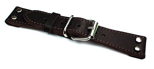 Sulla Herren Leder Uhrenarmband Pilot Feste Stege Dienstuhren von Sulla