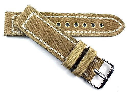 Sulla RIOS 1931 Herren Uhrenarmband Canvas & Leder Marine von Sulla