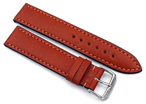 Sulla RIOS1931 Don 20mm hochqualitativer klassik Juchten Leder Armband handgemacht und handvernäht in Deutschland Cognac von Sulla