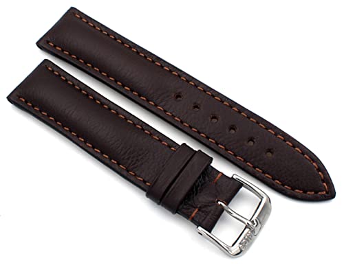 Sulla RIOS1931 Wolga 19mm hochqualitativer klassik Juchten Leder Armband handgemacht und handvernäht in Deutschland Mokka von Sulla