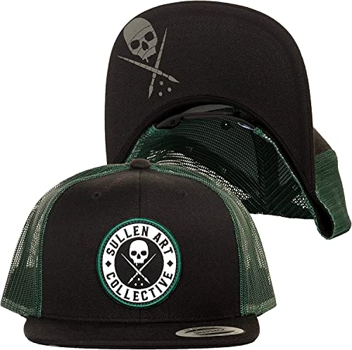 Sullen BOH Badge of Honor SCA4327 New Mesh Snapback Hat Cap | 4 Farben, schwarz/grün, Einheitsgröße von Sullen