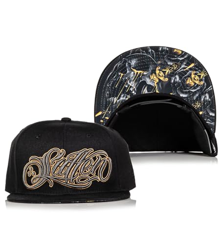Sullen Clothing Snapback Cap Golden Tears Tattoo Basecap Mütze Schädel Skull von Sullen