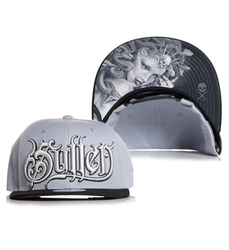 Sullen Clothing Snapback Cap Medusa Tattoo Basecap Mütze Kappe Schlange Schädel von Sullen