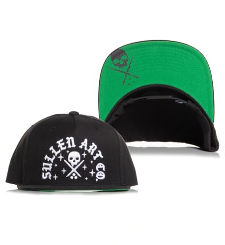 Sullen Clothing Snapback Cap Rocker Schwarz Basecap Tattoo Mütze Kappe Schädel von Sullen