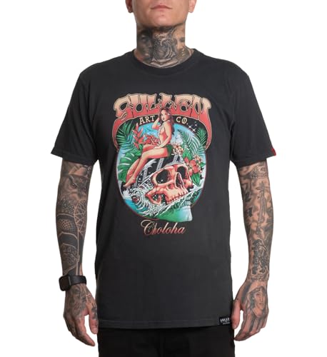 Sullen Clothing T-Shirt Breakers Tattoo Schädel Surfer Pin-Up, Größe:M von Sullen