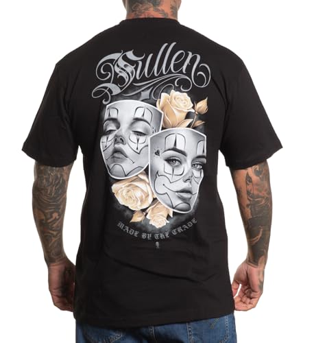 Sullen Clothing T-Shirt Emotion Art Collective Tattoo Clown Maske Rose, Größe:L von Sullen