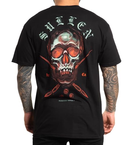 Sullen Clothing T-Shirt Glow Skull Schwarz, Größe:L von Sullen