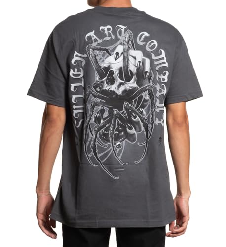 Sullen Clothing T-Shirt Infested Art Collective Tattoo Spinne Schädel Skull, Größe:XL von Sullen