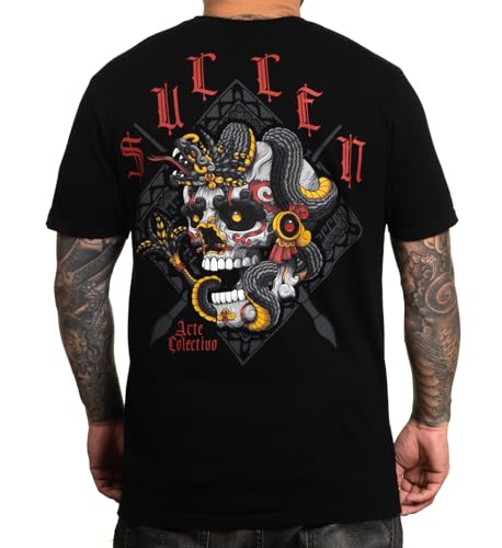 Sullen Clothing T-Shirt Muerte God Art Collective Tattoo Schlange Skull Schädel, Größe:L von Sullen