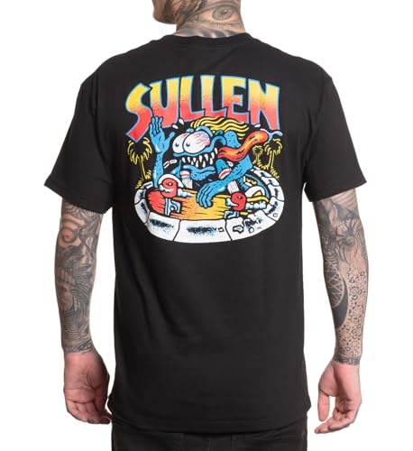 Sullen Clothing T-Shirt Weirdo Skate Tattoo Skater Skateboard Cartoon Comic, Größe:XXL von Sullen