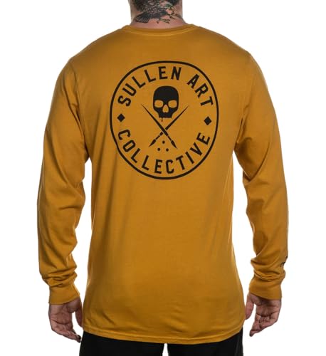 Sullen Herren T-Shirt Ever Long Sleeve Gr. L, senfgelb von Sullen