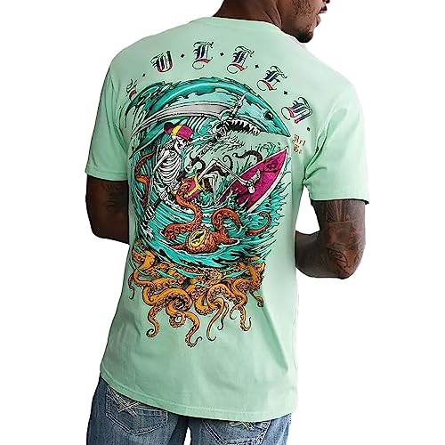 Sullen Men's Bait Premium Neptune Short Sleeve T Shirt 2XL von Sullen