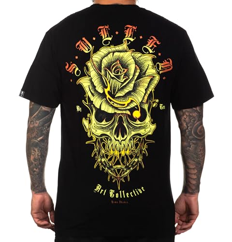 Sullen Men's Remo Tattoo Premium Jet Black Short Sleeve T Shirt L von Sullen