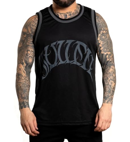 Sullen Men's Rocker Jersey Black Sleeveless Tank Top Shirt M von Sullen