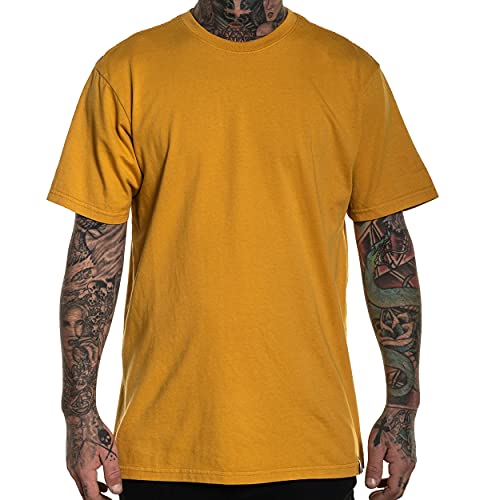 Sullen Men's The Solids Premium Short Sleeve T Shirt Mustard Yellow 2XL von Sullen