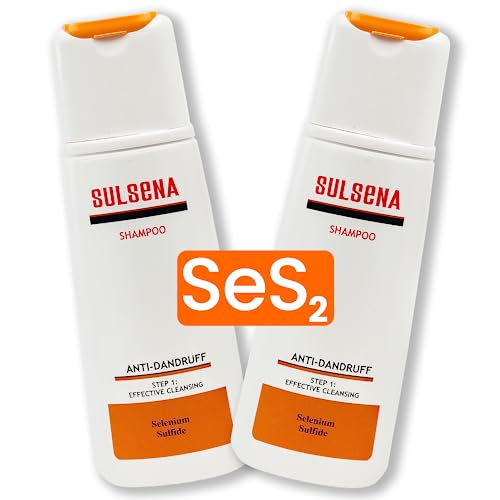 SULSENA Set Anti-Schuppen Shampoo (150 ml) x 2 Stück - 300ml, Aktive Formel für Männer und Frauen, Bekämpft Schuppen und lindert Juckreiz, Ideal für fettiges Haar von Sulsena