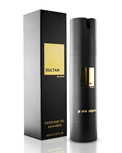 Sultan of Style Pure Alpha Parfum Oil Herren | Würziger & Frischer Duft | 100% Alkoholfrei | Pflegende Ätherische Öle | Geschenke für Männer von Sultan of Style