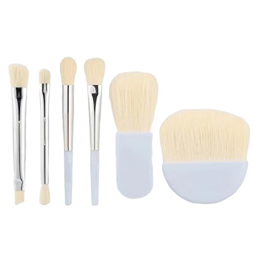 Make-up Pinsel Set, Kosmetik Pinsel Kit, Make Up Pinsel Kit, Komplettes Make Up Pinsel Foundation Pinsel Set, Klein Reise 6x Set mit Pinseltasche für Foundation, Rouge, Bronzer, Lidschatten & mehr Make-up Pinsel Set, Kosmetik Pinsel Kit, Make Up Pinsel Kit, Komplettes Make Up Pinsel Foundation Pinsel Set, Klein Reise 6x Set mit Pinseltasche für Foundation, Rouge, Bronzer, Lidschatten & mehr von Sulxyi