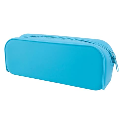 Sulxyi Silikonstiftkoffer, Schreibwarenspeicherbeutel, Kosmetik -Silikonbeutel, stilvolles ästhetisches Design kompakt und tragbar 19x5x8cm Geräumiges Innenraum für Frauen, Make -up -Beutel von Sulxyi