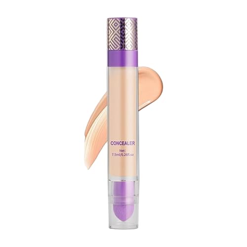 Vollständige Abdeckung Concealer, Cover -Stick -Make -up, flüssiger Concealer, 7,5 ml Vollversicherungsformel, gezielt dunkle Kreise Behandlungen Aufhellen Effekt cremiger Finish für Frauen Girl von Sulxyi