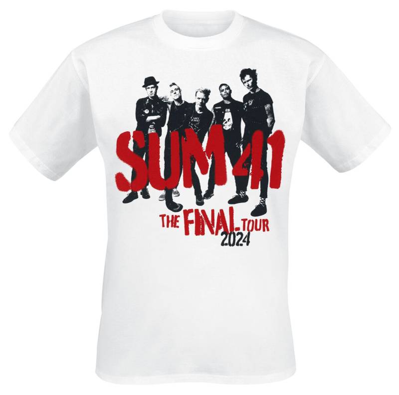 Sum 41 Spray Paint - Tour Shirt 2024 T-Shirt weiß in S von Sum 41
