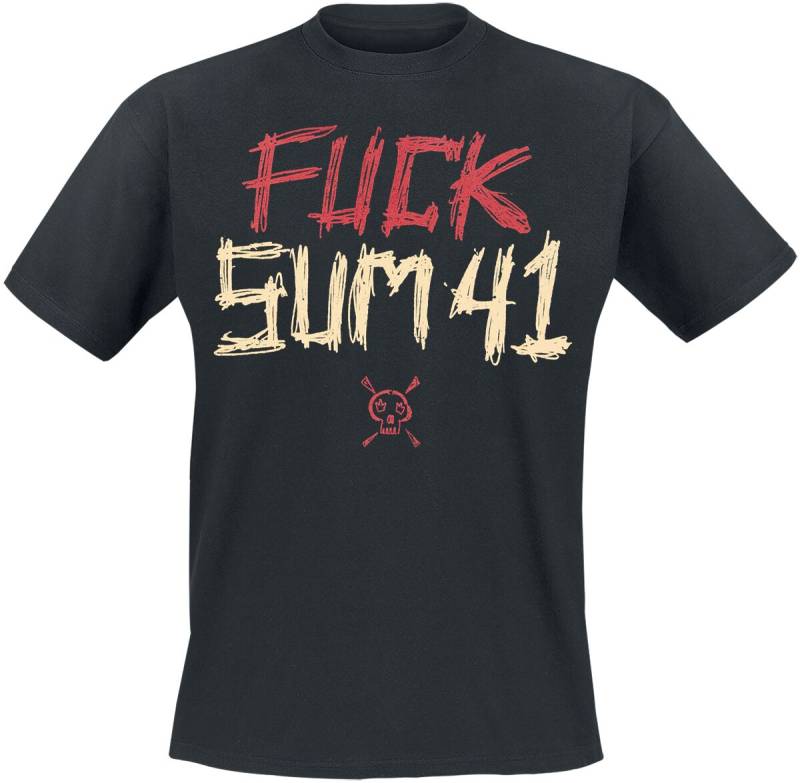 Sum 41 T-Shirt - Fuck Sum 41 - Tour Shirt 2024 - M - für Männer - Größe M - schwarz  - Lizenziertes Merchandise! von Sum 41
