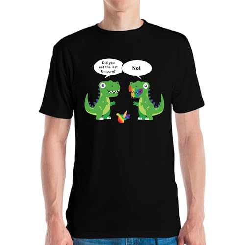 Sumairah Funny Did You Eat The Last Unicorn Dinosaurier T-Rex Lover T-Shirt Herren Damen, Schwarz , L Sumairah Funny Did You Eat The Last Unicorn Dinosaurier T-Rex Lover T-Shirt Herren Damen, Schwarz , L von Sumairah