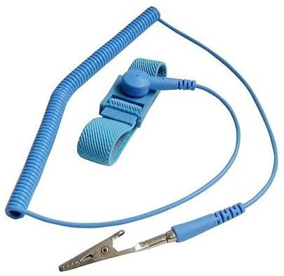 Sumedtec Antistatisches Armband, ESD, antistatisch, antistatisch, Handgelenkband, Armband mit Erdungsband, verhindert statische Elektrizität, Blau von Sumedtec