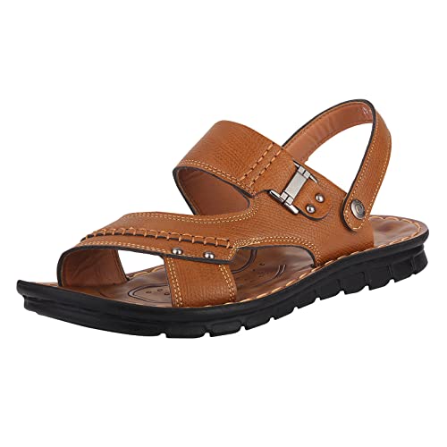 Bequem Sandalen Herren Wandersandalen Ledersandalen Keilsandale Sommerschuhe Sandaletten Herren Sportsandale Sandals Blockabsatz Böhmen Strandsandalen Freizeitsandale von Sumeiwilly