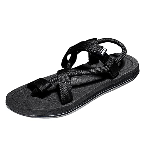 Blockabsatz Sportsandale Freizeitsandale Sommer Vintage Elegant Bequem Sandals Sandalen Böhmen Strandsandalen Herren Sommerschuhe Sandaletten Herren Wandersandalen Keilsandale von Sumeiwilly