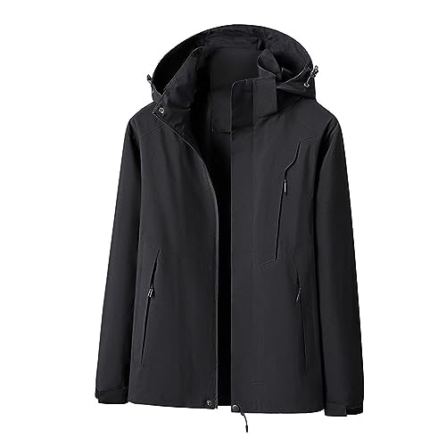 Mantel Herren Herbst Nicht angemeldete Winterjacke Lang Ärmel Strickjacke Drucken Regenjacke Große Größen Regenmantel Langarm Zweireihiger Übergroße Lockere Passform Mantel Niedriger Kragen Elegant von Sumeiwilly