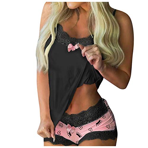 Pyjama Damen Sommer Sexy Seide Pyjama Damen Satin-Pyjama Sexy Schlafshirt Nachthemd Nachtwäsche Pyjama Set Schlafanzug Sexy Kunstseide Satin-Pyjama Satin Übergroß Pyjama Set Negligee Pyjama-Sets von Sumeiwilly